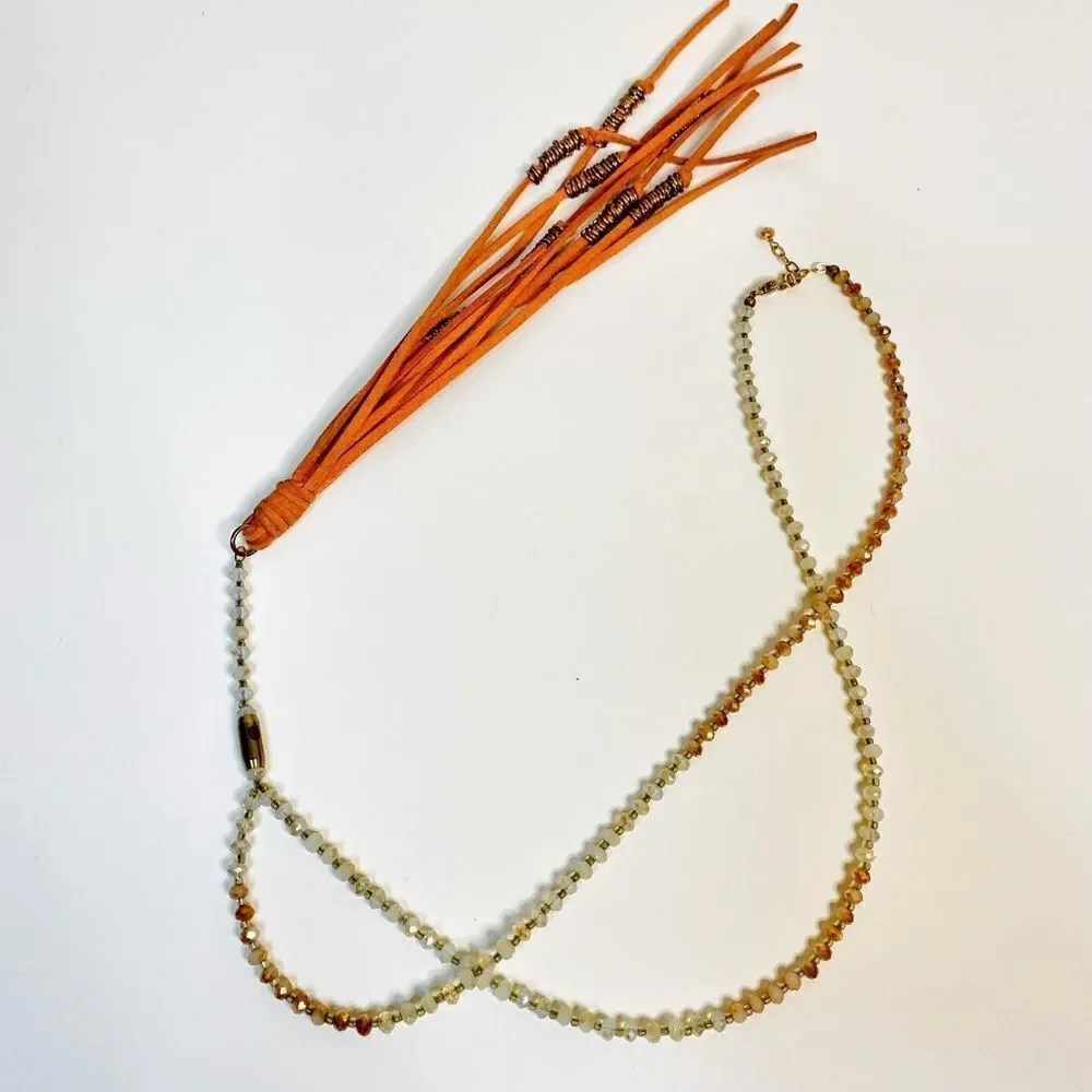 Mandarin Ombré Long Necklace